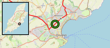 carte montrant l'emplacement de Bray Hill sur le parcours de Mountain Course