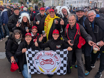 Manu et son équipe sur l'île de Man